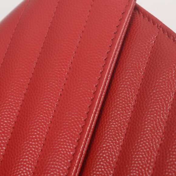 ♥️Saint Laurent Paris Envelope Red Small Leather Shoulder Bag♥️ - Picture 8 of 16